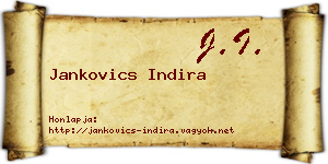 Jankovics Indira névjegykártya